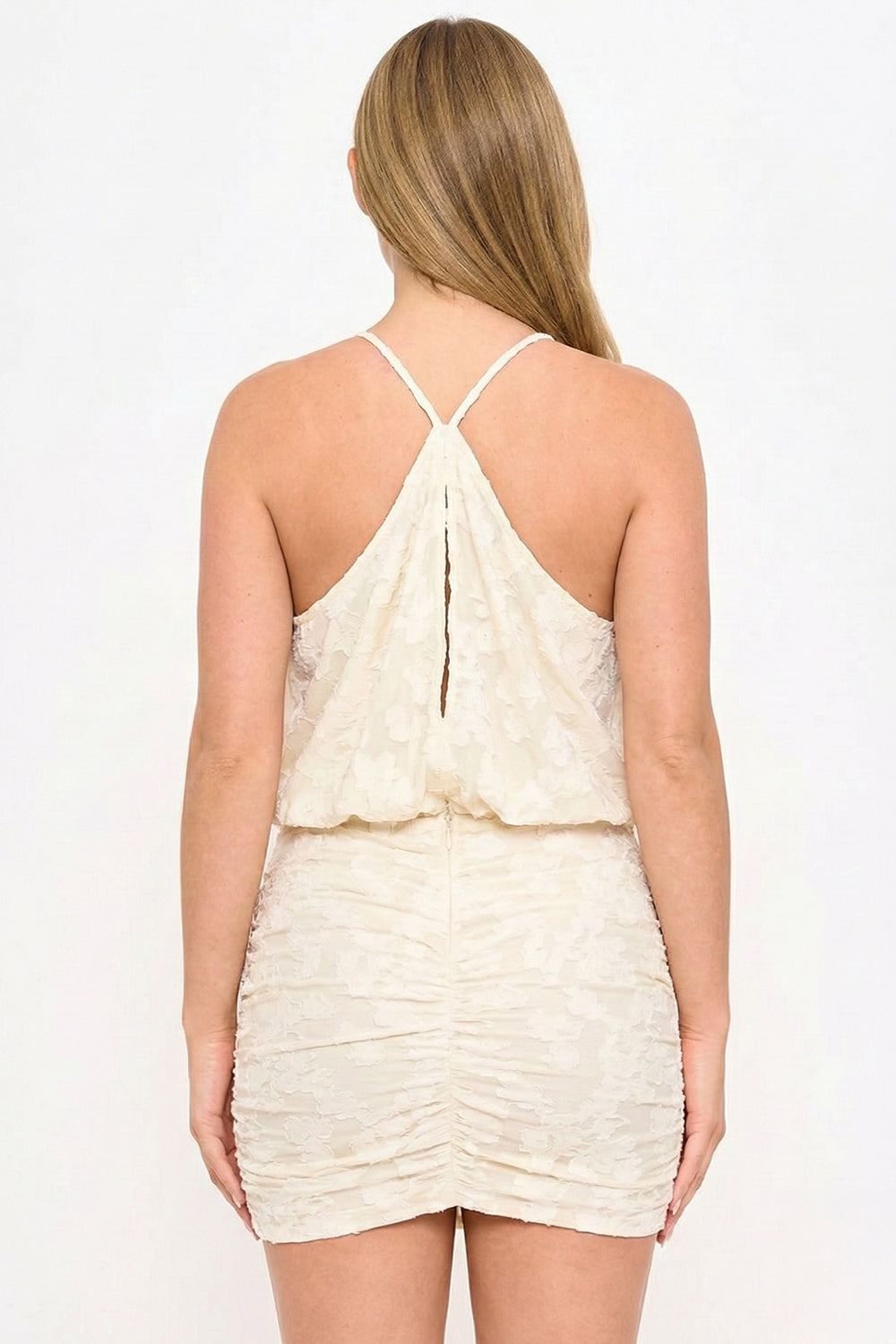 Symphony Dress - Jacquard Textured Patterned Mini Dress | Zezebe