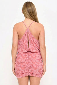 Symphony Dress - Jacquard Textured Patterned Mini Dress | Zezebe