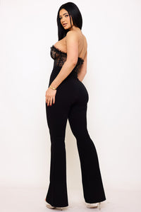 Laced Bustier Top Jumpsuit