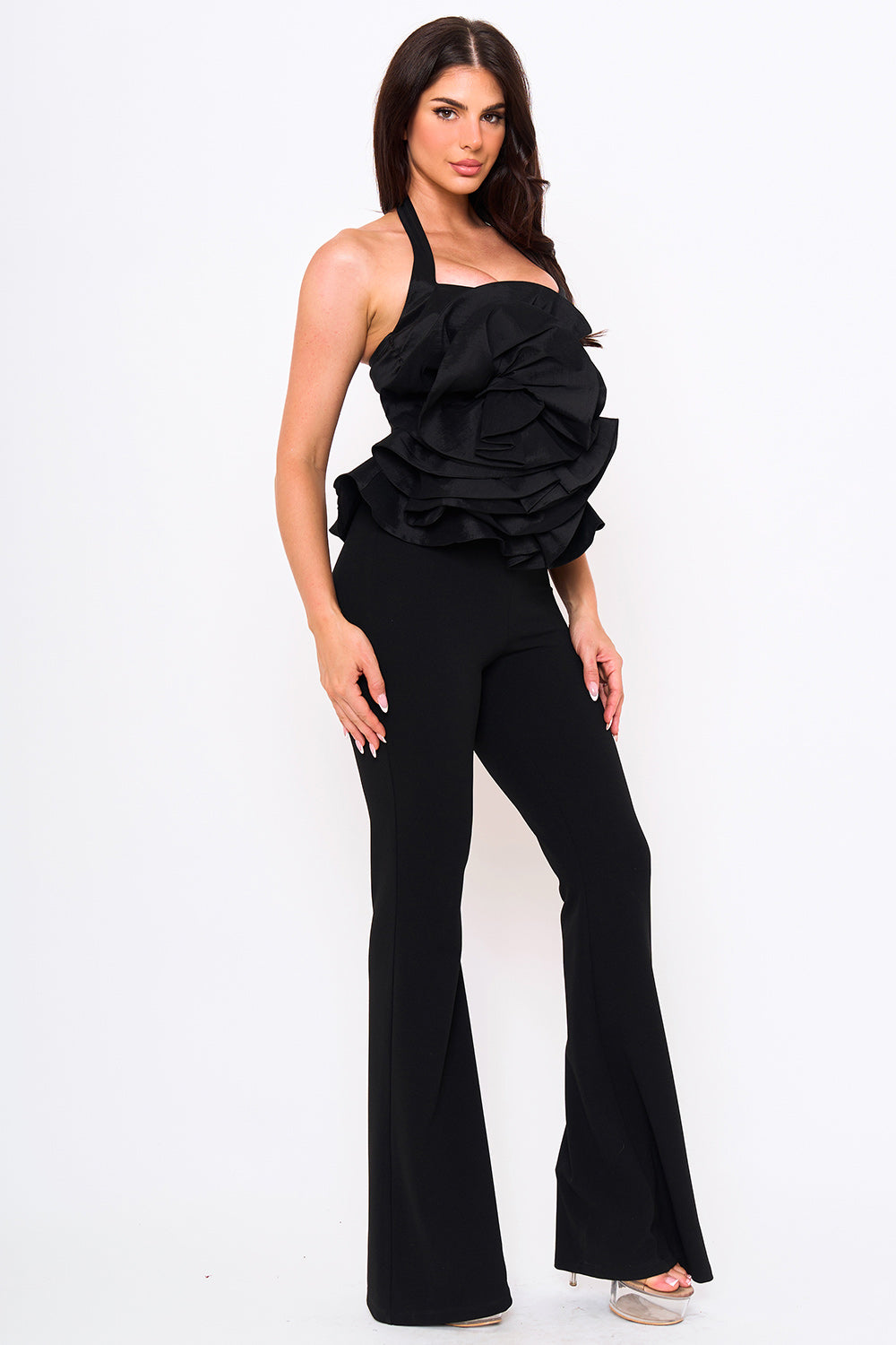 Symphony Jumpsuits - Giant Fabric Rose Top Jumpsuit | Zezebe