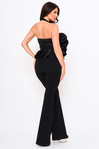 Symphony Jumpsuits - Giant Fabric Rose Top Jumpsuit | Zezebe