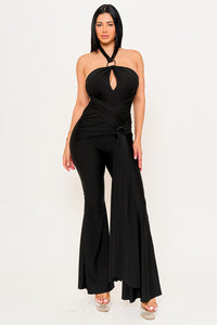 Symphony Jumpsuits - Halter Top Wrap Jumpsuits | Zezebe