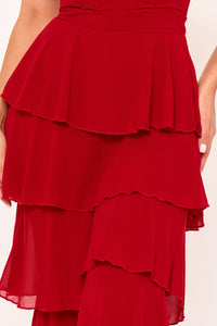 Symphony Jumpsuit - Techno Crepe & Chiffon Contrast Jumpsuit | Zezebe