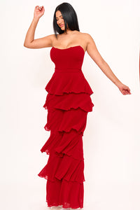 Symphony Jumpsuit - Techno Crepe & Chiffon Contrast Jumpsuit | Zezebe