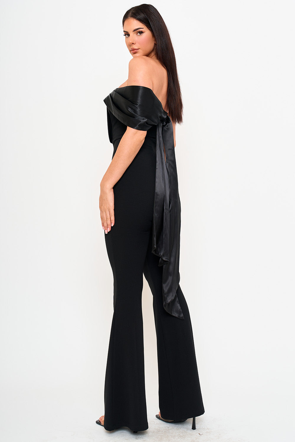 Symphony Jumpsuits- Satin Contrast Jumpsuit | Zezebe