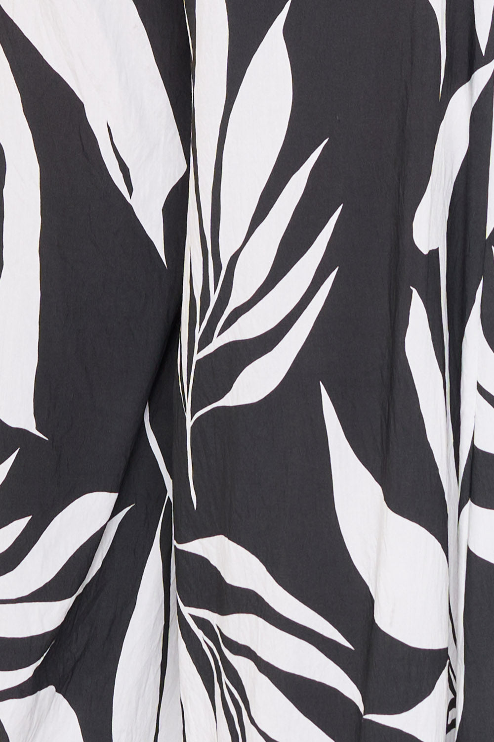 Symphony Dress - Tropical Leaf Print On Linen Jumpsuit | Zezebe