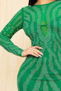 Symphony Dress - Animal Print Rhinestone Mesh Mini Dress | Zezebe