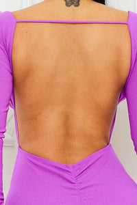 Glitter Plunging Neckline Mini Dress
