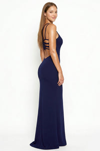 Double Strap Halter Top Maxi Dress