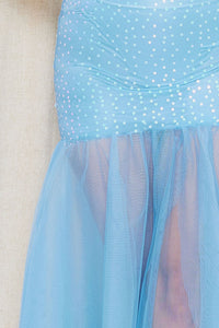 Sequin With Mesh Bottom Maxi Dress