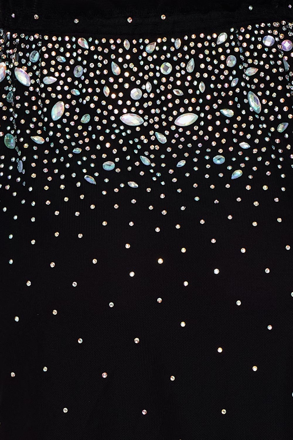 Symphony Jacket- Rhinestone Sheer Mesh Long Cardigan Jacket | Zezebe