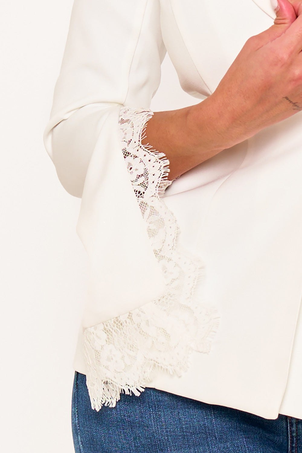 Symphony Jacket- Laced Wide Sleeve Formal Jacket | Zezebe