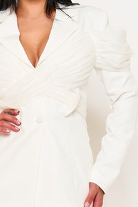 Symphony Jacket- Cross Wrap Around Suit Jacket | Zezebe