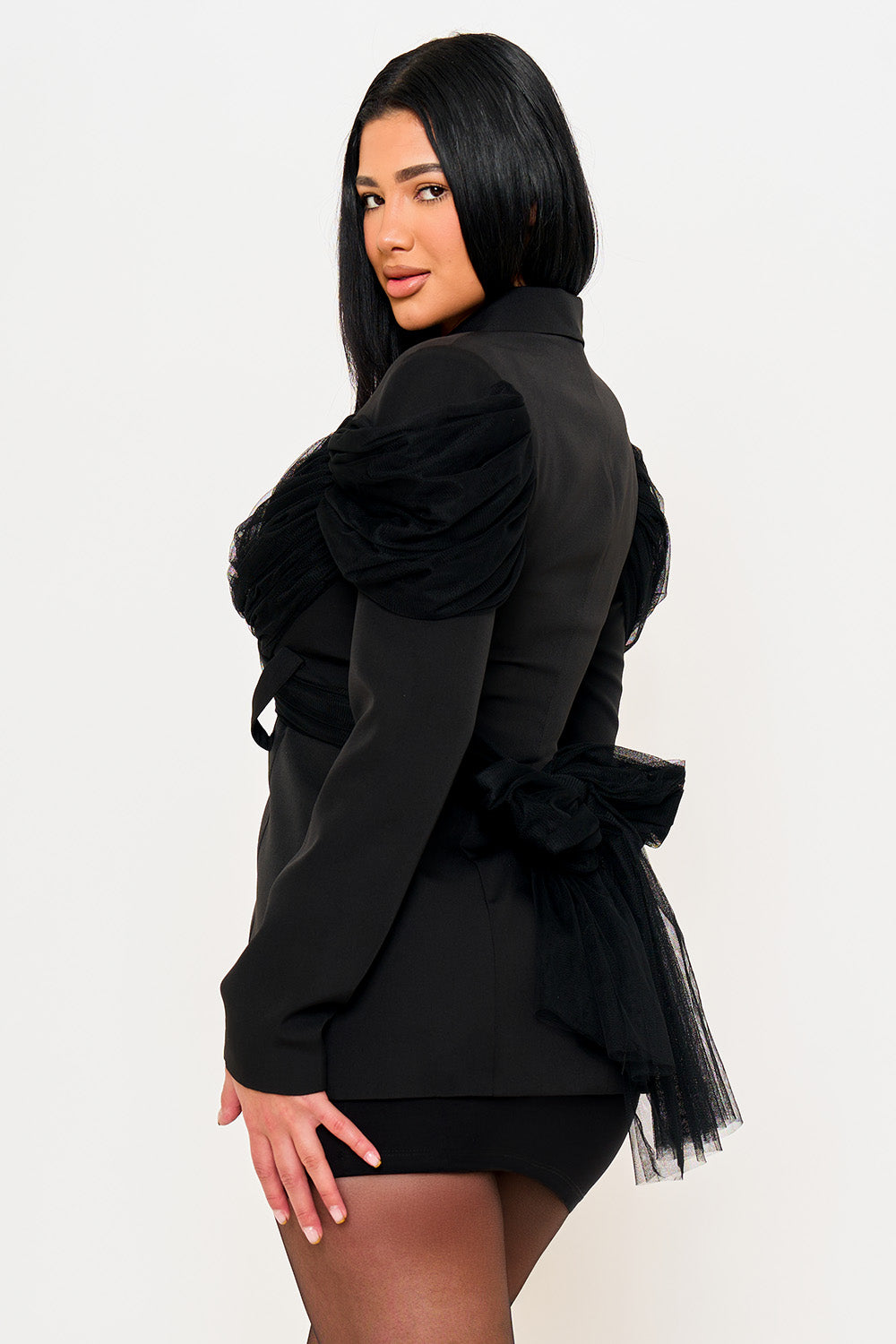 Symphony Jacket- Cross Wrap Around Suit Jacket | Zezebe