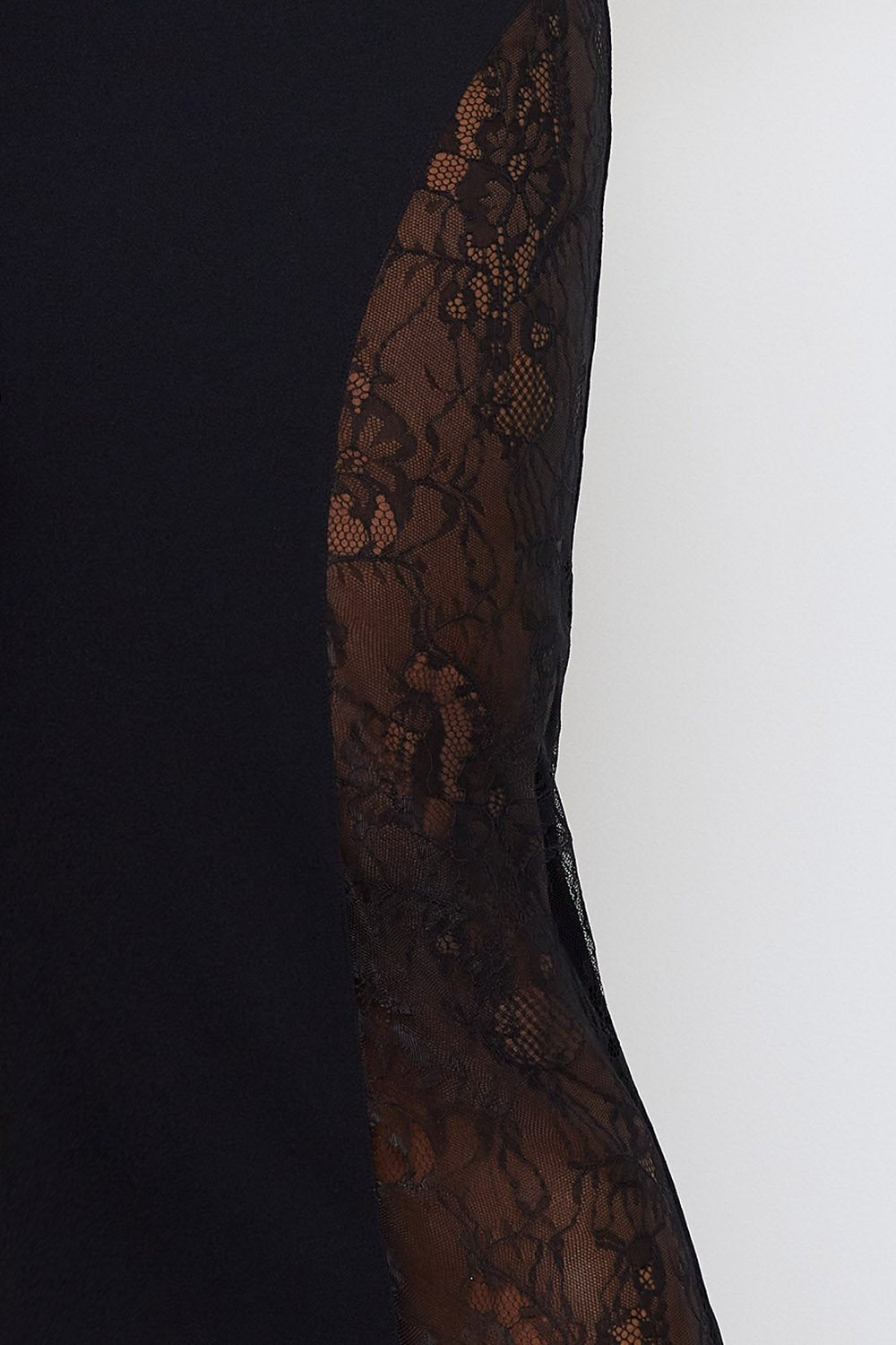 Symphony Jumpsuit - Lace Paneled Plus Size Night Out Jumpsuit | Zezebe