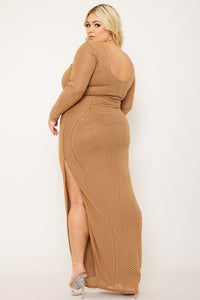 Symphony Dress - Patterned Rhinestone Plus Size Night Out Maxi Dress | Zezebe