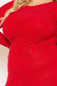 Symphony Dress - Patterned Rhinestone Plus Size Night Out Maxi Dress | Zezebe