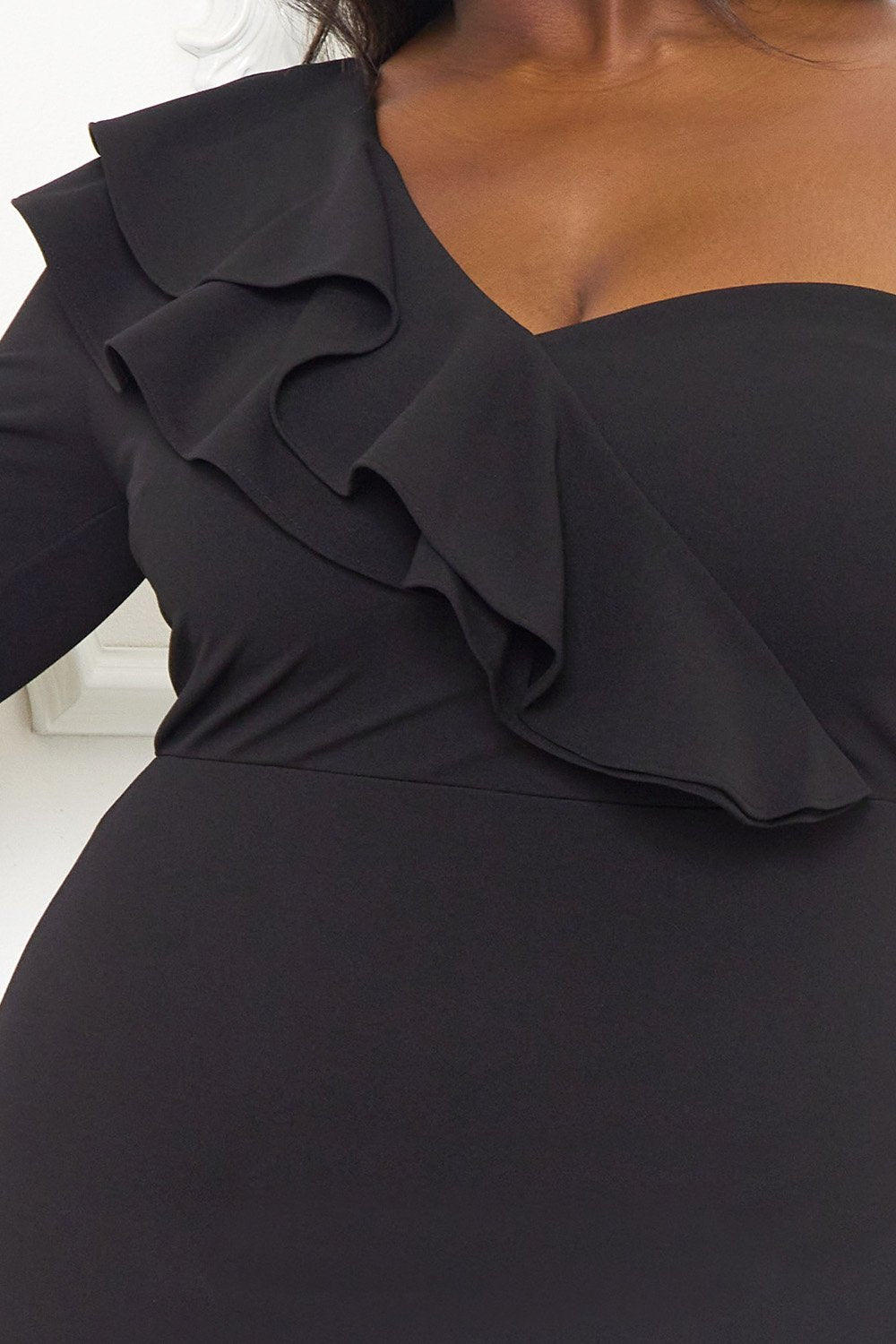 Symphony Dress - Double Ruffle Detail Maxi Dress | Zezebe