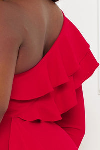 Symphony Dress - Double Ruffle Detail Maxi Dress | Zezebe