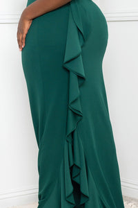 Symphony Dress - Double Ruffle Detail Maxi Dress | Zezebe