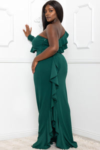 Symphony Dress - Double Ruffle Detail Maxi Dress | Zezebe