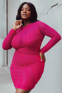 Symphony Dress - Animal Print Rhinestone Mesh Mini Dress | Zezebe