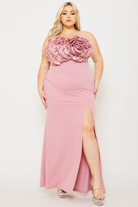Symphony Dress - Sequin Flower Bust Maxi Dress | Zezebe