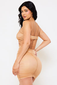 Symphony Dress - Metallic Micro Mini Dress | Zezebe