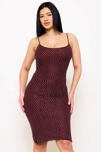 Symphony Dress - Rhinestone On Stretch Wavy Mesh Mini Dress | Zezebe