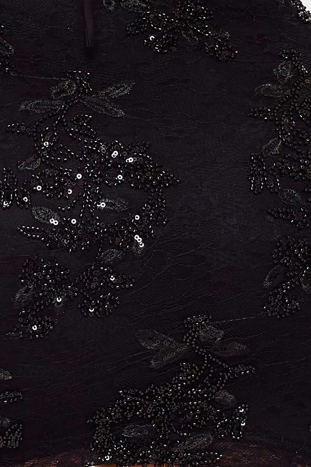 Symphony Dress - Floral Lace With Bead Detail Mini Dress | Zezebe