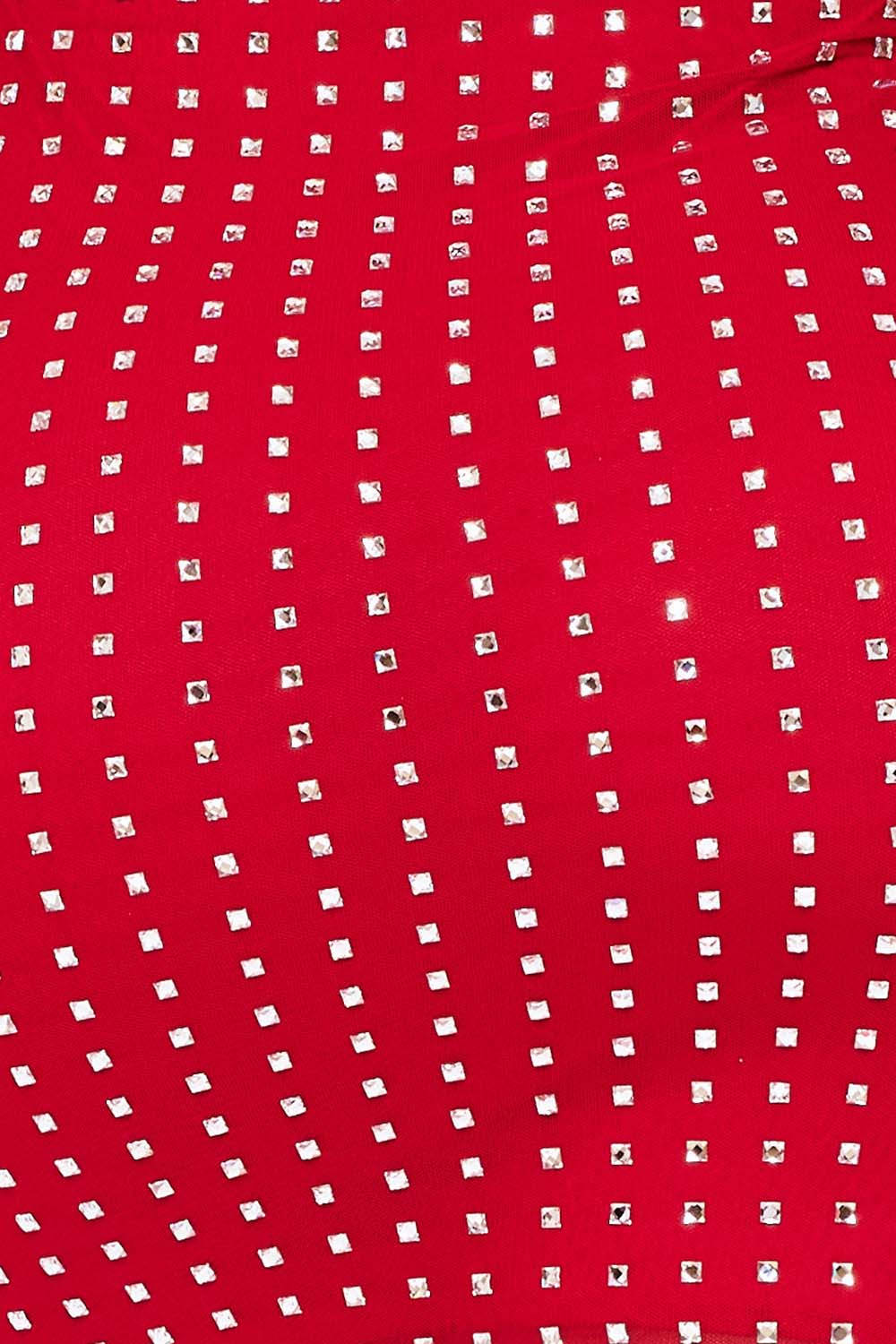 Symphony Dress - Rhinestone On Power Mesh Draped Front Mini Dress | Zezebe