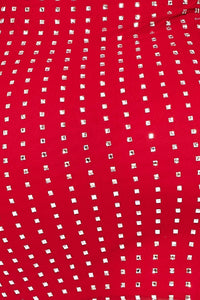 Symphony Dress - Rhinestone On Power Mesh Draped Front Mini Dress | Zezebe