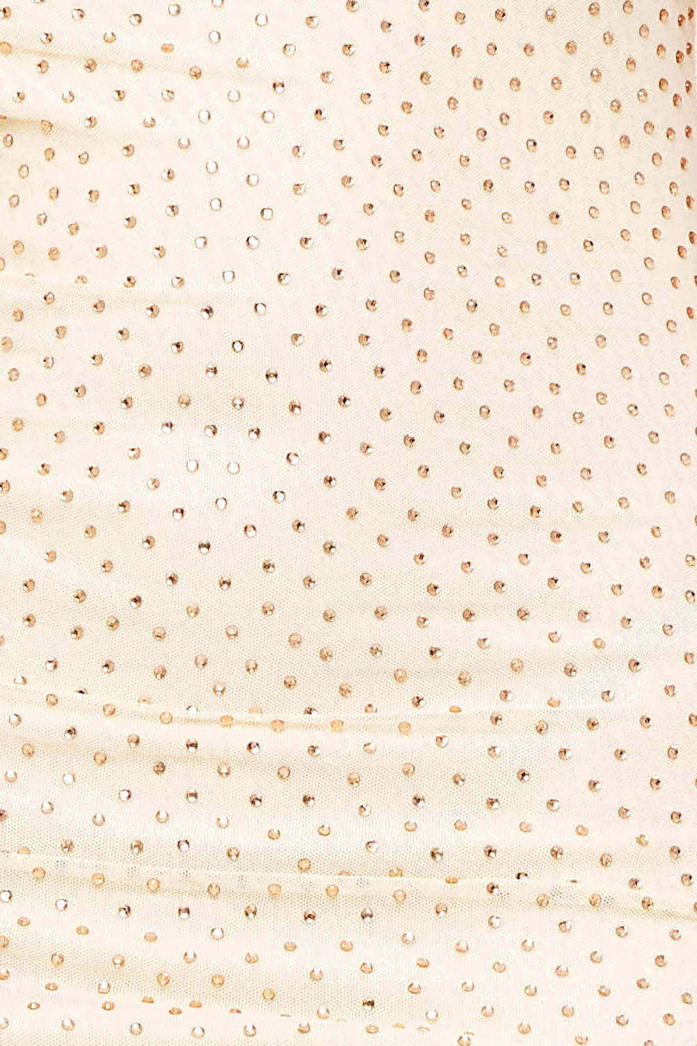 Symphony Dress - Rhinestone On Power Mesh Off The Shoudler Midi Dress | Zezebe