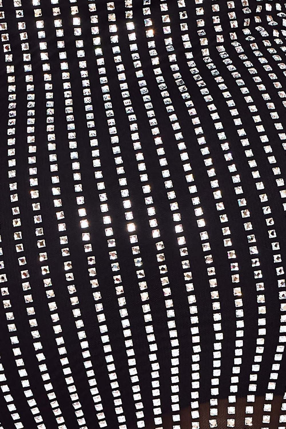 Symphony Dress - Rhinestone On Power Mesh Tube Top Mini Dress | Zezebe