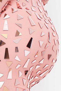 Symphony Dress - Mirror Glass Pieces Mini Dress | Zezebe