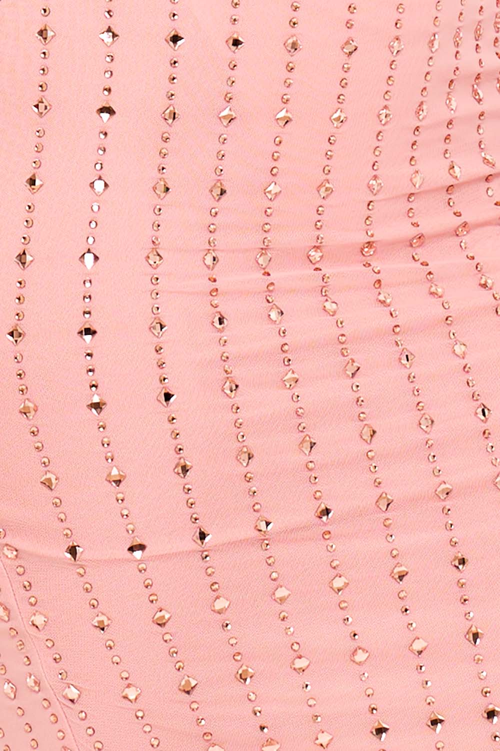 Symphony Dress - Square Rhinestone On Mesh Midi Dress | Zezebe