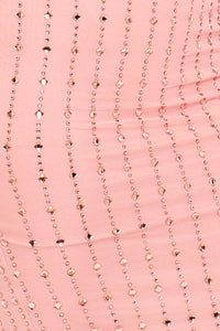 Symphony Dress - Square Rhinestone On Mesh Midi Dress | Zezebe