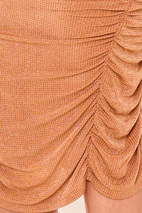 Symphony Dress - Glitter Halter Neck Midi Dress | Zezebe