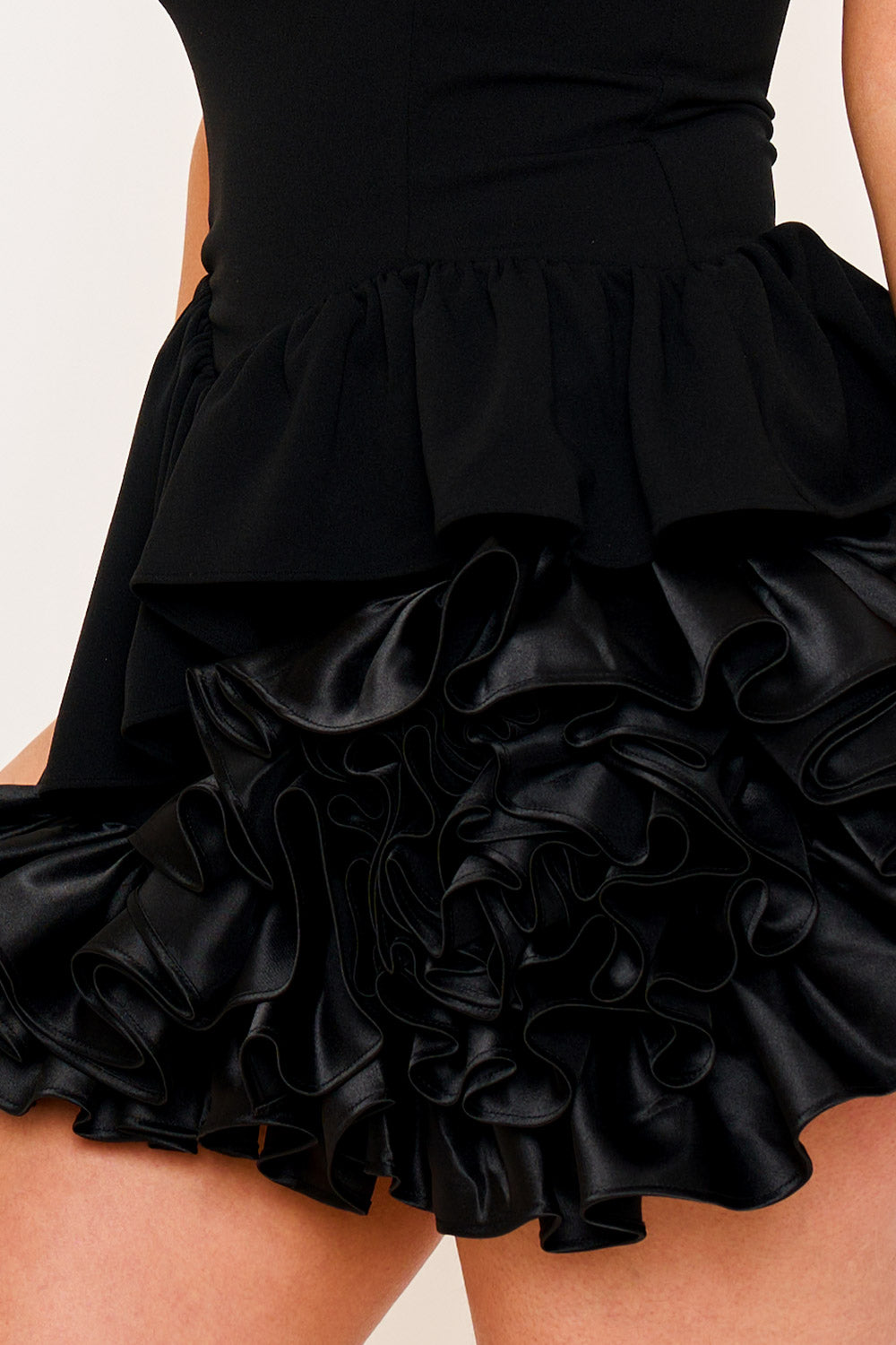 Symphony Dress - Layer Of Ruffles Detail Mini Dress | Zezebe