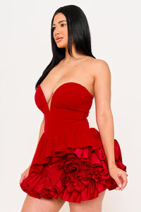 Symphony Dress - Layer Of Ruffles Detail Mini Dress | Zezebe