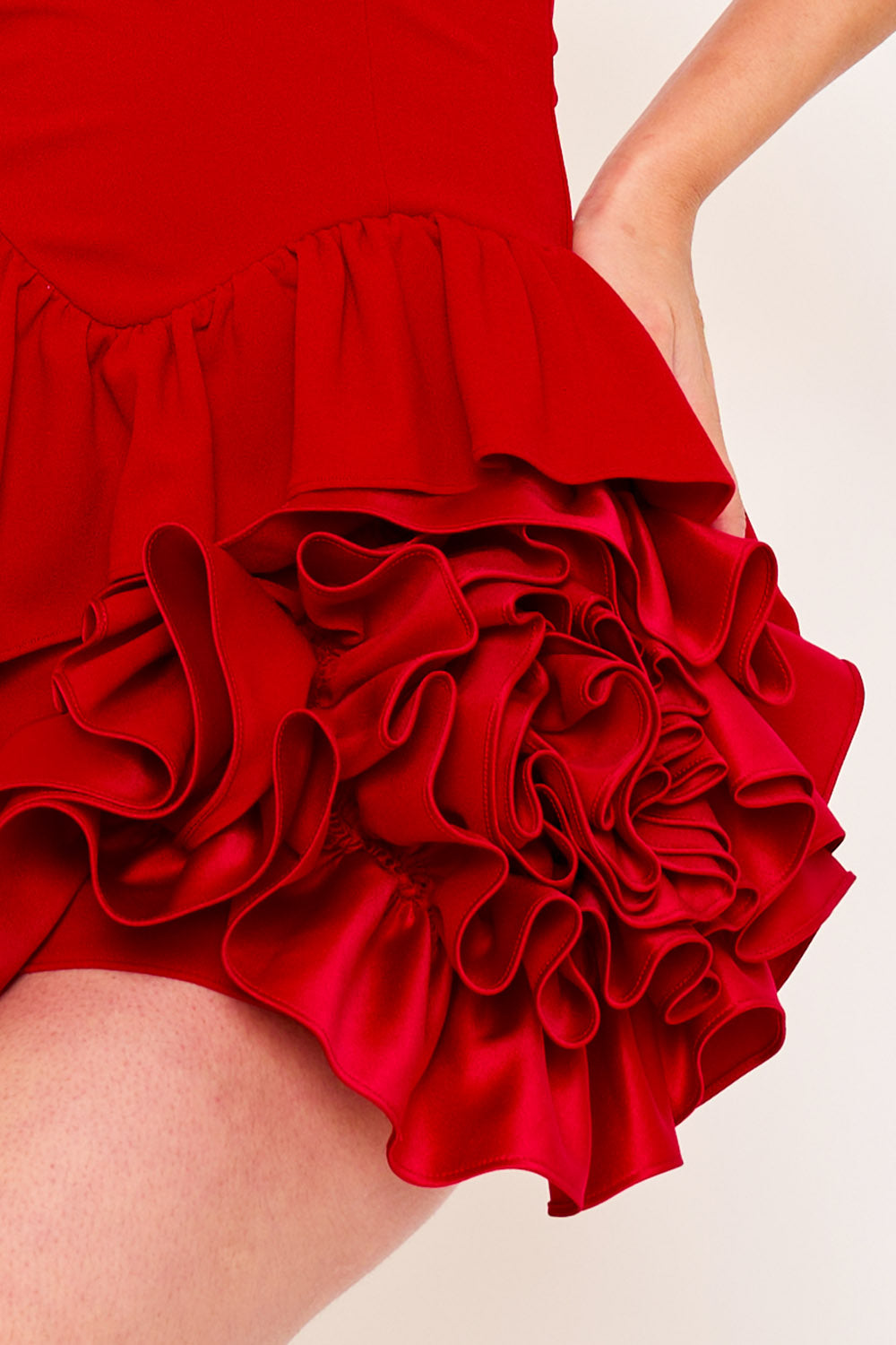 Symphony Dress - Layer Of Ruffles Detail Mini Dress | Zezebe