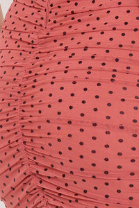 Polka Dot Halter Neck Midi Dress