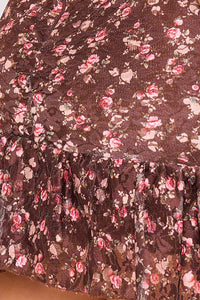 Symphony Dress - Strapless Floral Lace Mini Dress | Zezebe