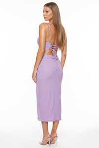 Glitter Ruched Bust Detail Midi Dress