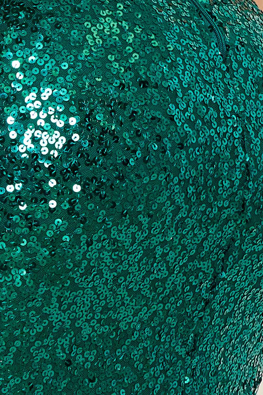 Symphony Dress - Sequin Halter Neck Mermaid Maxi Dress | Zezebe