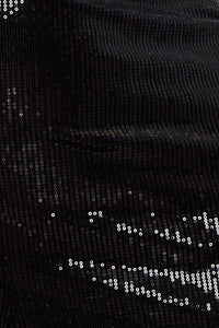 Symphony Dress - Sequin One Shoulder Back Cutout Maxi Dress | Zezebe