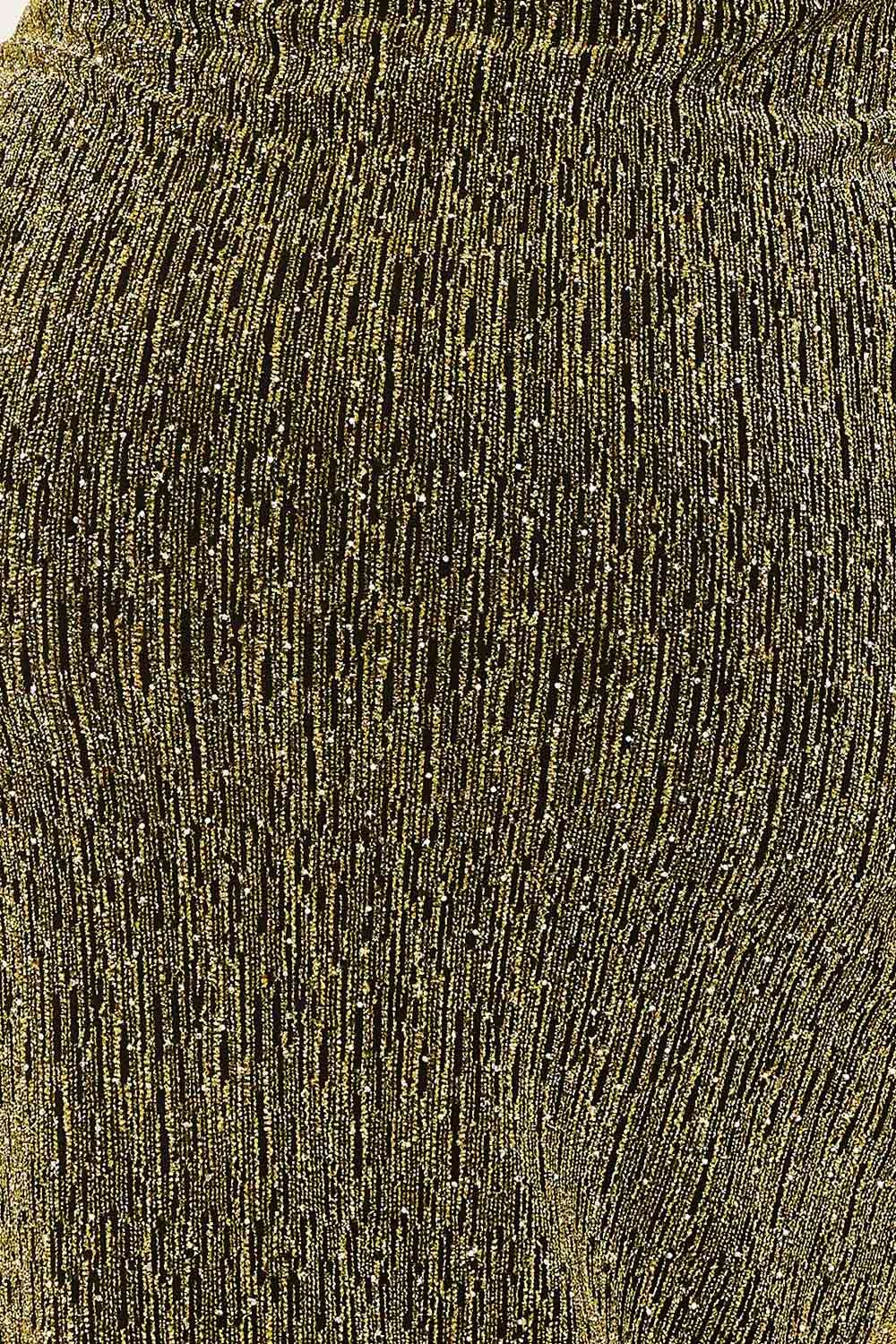 Rhinestone On Metallic Surplice Maxi Dress