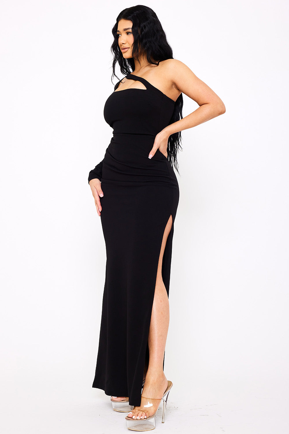 Symphony Dress - One Shoulder With Strap Maxi Dress | Zezebe
