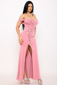 Symphony Dress - Flower Shaped Sequin Maxi Dress | Zezebe