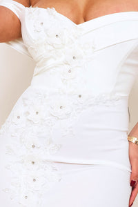 Symphony Dress - Flower Shaped Sequin Maxi Dress | Zezebe